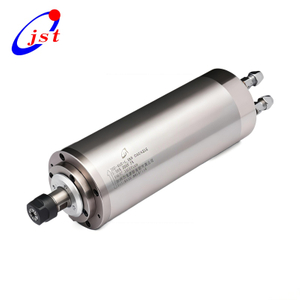 Round Water-Cooled 1.5kW MTC Spindle Motor with ER16 Collet 80mm 4 Bearings