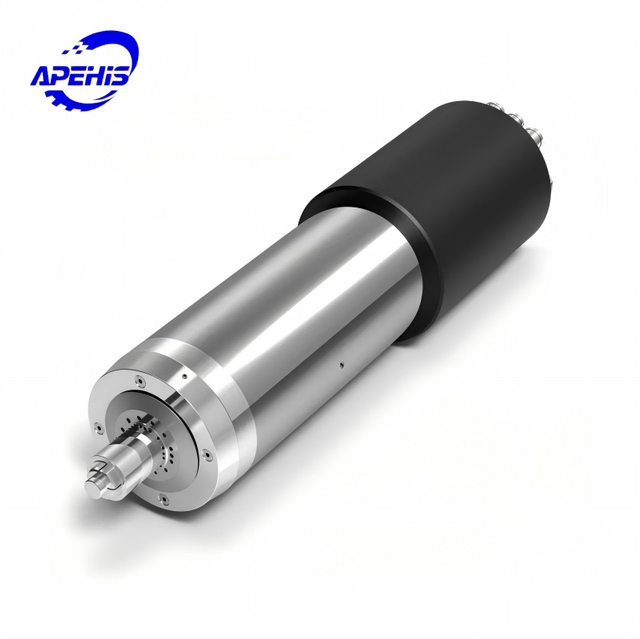 3.7kW Water-Cooled ATC Spindle Motor, 40000 RPM, Pneumatic Tool Change, Straight Shank