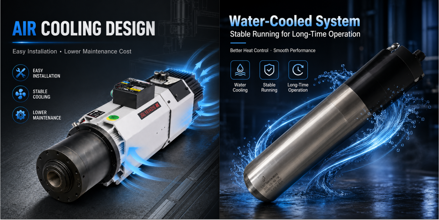 Air-Cooled vs Water-Cooled Spindle: Which CNC Spindle Is Right for Your Application?