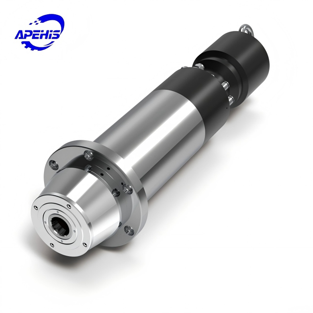 6kW Water-Cooled ATC Spindle Motor, ISO25 Tool Interface, 36000 RPM, with Flange